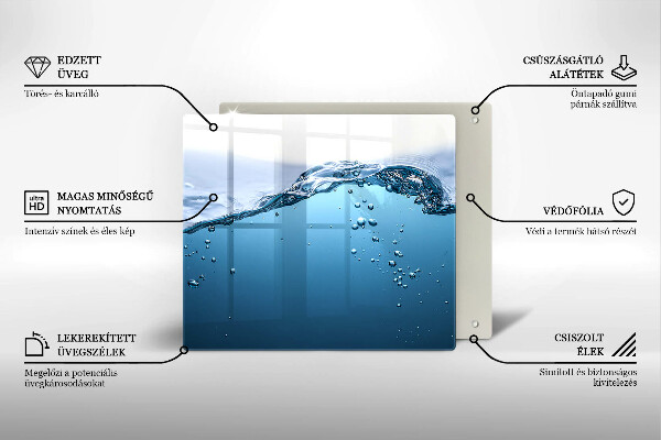 Zaščitna plošča za štedilnik Modra voda