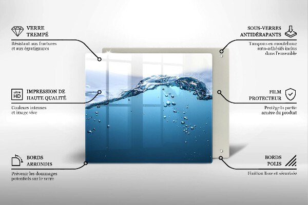 Zaščitna plošča za štedilnik Modra voda