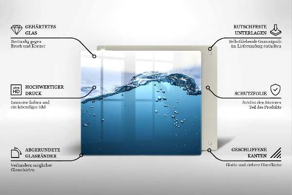 Zaščitna plošča za štedilnik Modra voda