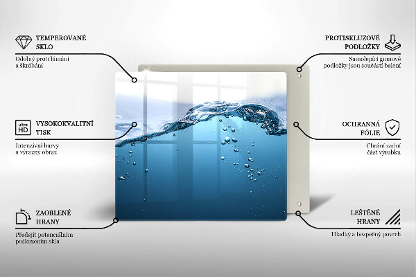 Zaščitna plošča za štedilnik Modra voda