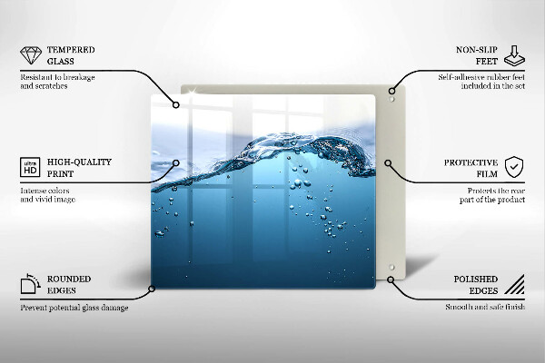 Zaščitna plošča za štedilnik Modra voda