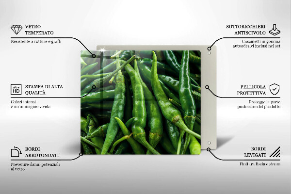 Stenska zaščitna plošča za štedilnik Grahovi stroki