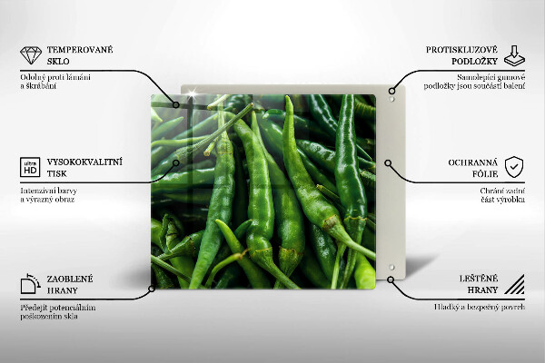 Stenska zaščitna plošča za štedilnik Grahovi stroki