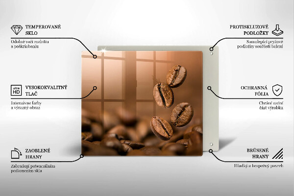 Stenska zaščitna plošča za štedilnik Kavna zrna