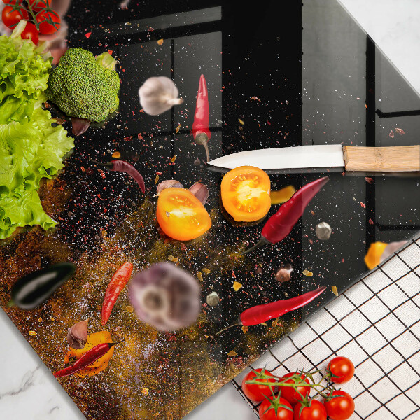 Stenska zaščitna plošča za štedilnik Pekoče začimbe