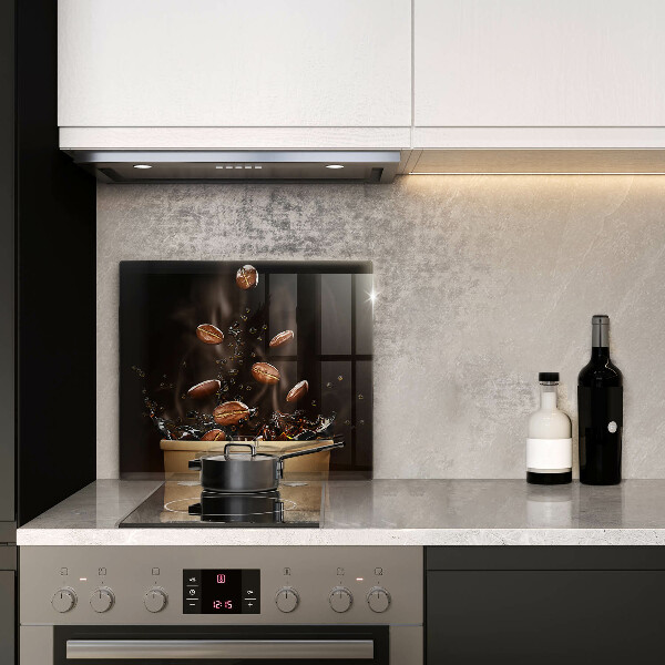 Stenska zaščitna plošča za štedilnik Vroča kavna zrna