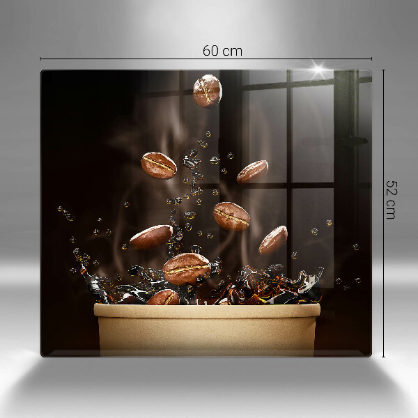 Stenska zaščitna plošča za štedilnik Vroča kavna zrna