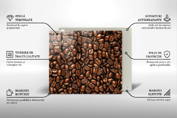 Stenska zaščitna plošča za štedilnik Kavna zrna