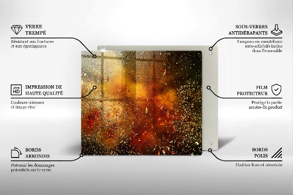 Stenska zaščitna plošča za štedilnik Pisane začimbe