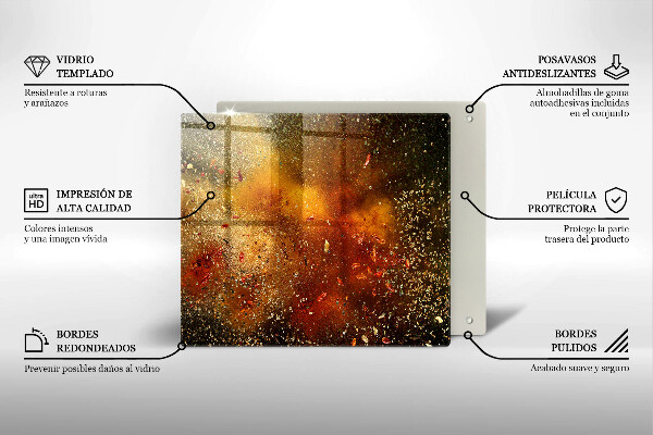 Stenska zaščitna plošča za štedilnik Pisane začimbe