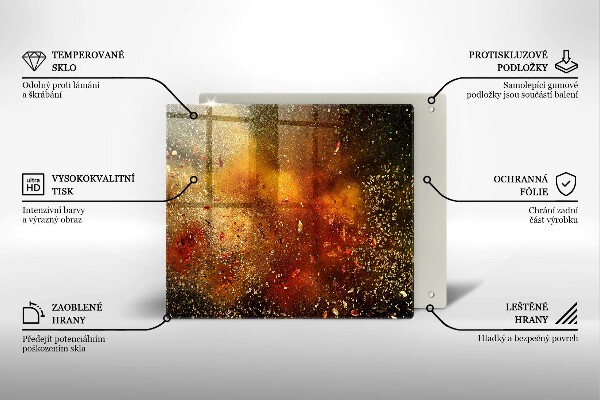 Stenska zaščitna plošča za štedilnik Pisane začimbe