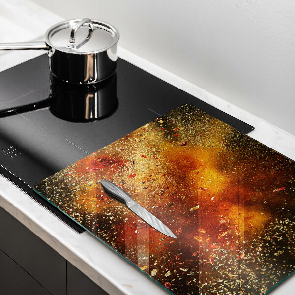 Stenska zaščitna plošča za štedilnik Pisane začimbe