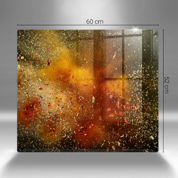 Stenska zaščitna plošča za štedilnik Pisane začimbe