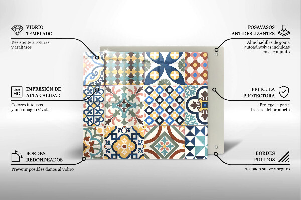 Zaščitna plošča za štedilnik Dekorativne ploščice