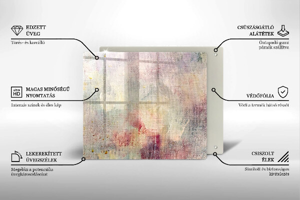 Zaščitna plošča za štedilnik Barva teksture ozadja