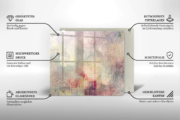 Zaščitna plošča za štedilnik Barva teksture ozadja