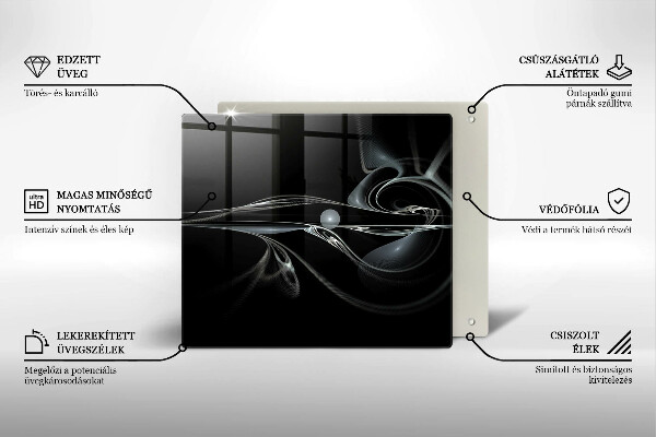 Zaščitna plošča za štedilnik Moderna abstrakcija