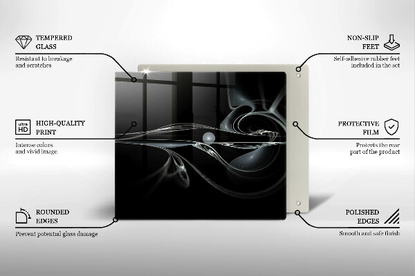 Zaščitna plošča za štedilnik Moderna abstrakcija