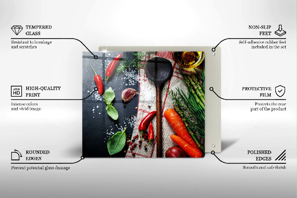 Zaščitna plošča za štedilnik Kuhinjska hrana