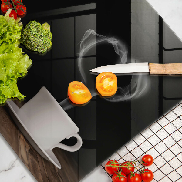 Zaščitna plošča za štedilnik Kavna skodelica srce