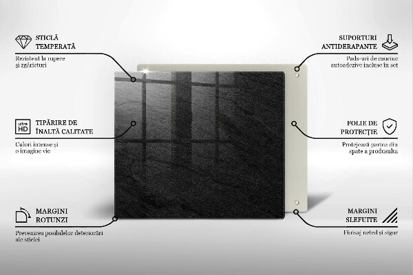 Zaščitna plošča za štedilnik Kamnita tekstura