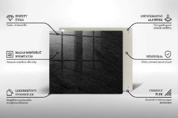 Zaščitna plošča za štedilnik Kamnita tekstura