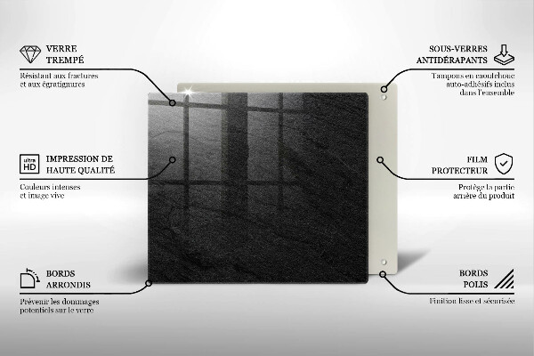 Zaščitna plošča za štedilnik Kamnita tekstura