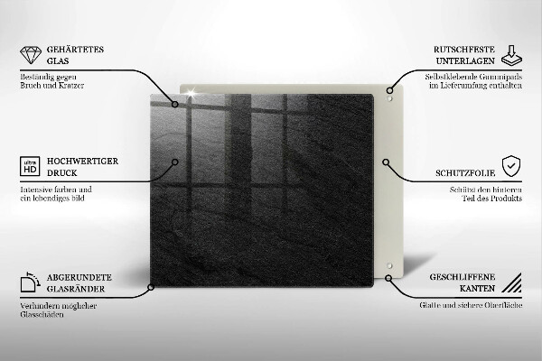 Zaščitna plošča za štedilnik Kamnita tekstura