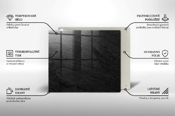 Zaščitna plošča za štedilnik Kamnita tekstura