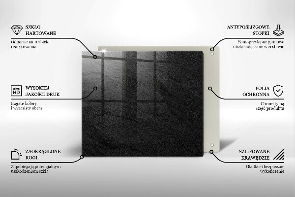 Zaščitna plošča za štedilnik Kamnita tekstura