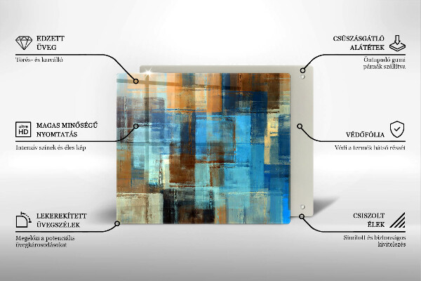 Zaščitna plošča za štedilnik Poslikano ozadje