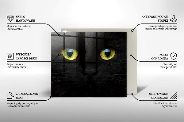 Zaščitna plošča za štedilnik Živalske mačje oči