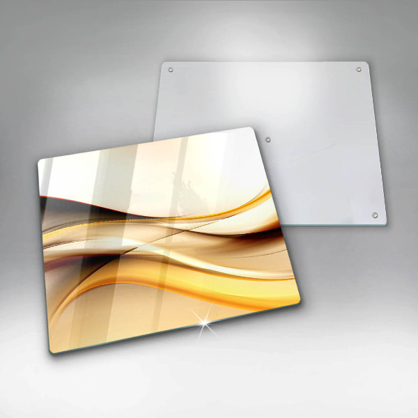 Stenska zaščitna plošča za štedilnik Abstraktne črte dima