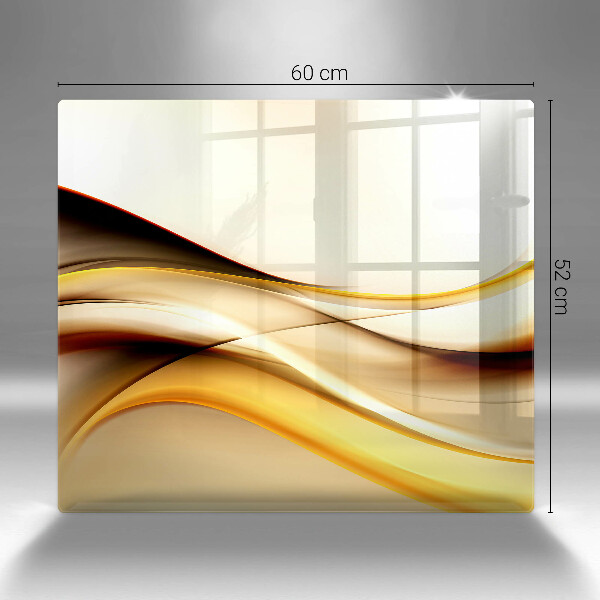 Stenska zaščitna plošča za štedilnik Abstraktne črte dima