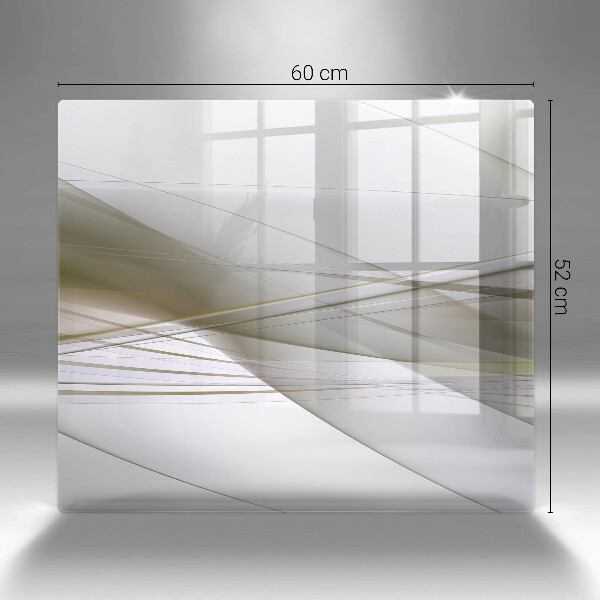 Zaščitna plošča za štedilnik Oblikovanje abstraktnih črt