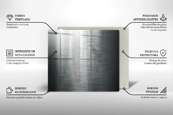Zaščitna plošča za štedilnik Kovinska tekstura