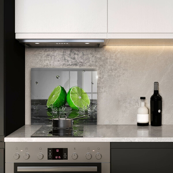 Stenska zaščitna plošča za štedilnik Sočne limete in voda