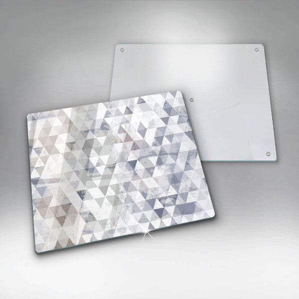 Zaščitna plošča za štedilnik Vzorec trikotnikov