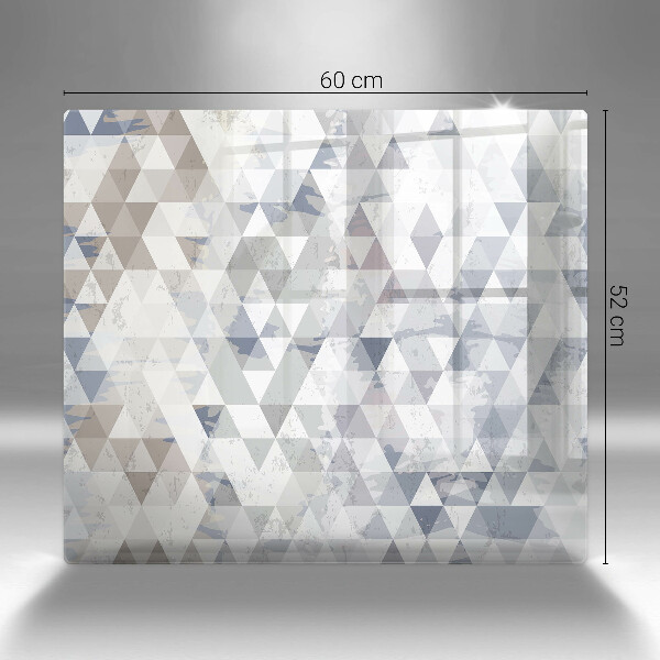 Zaščitna plošča za štedilnik Vzorec trikotnikov