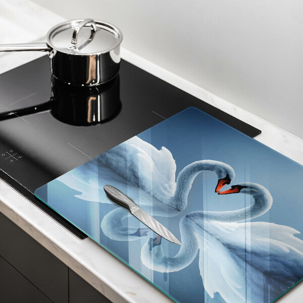 Zaščitna plošča za štedilnik Dva labodja srca