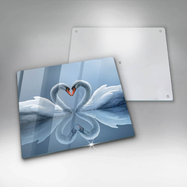 Zaščitna plošča za štedilnik Dva labodja srca