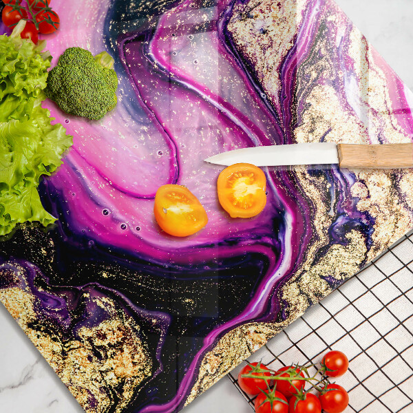 Stenska zaščitna plošča za štedilnik Zlata abstraktna oblika