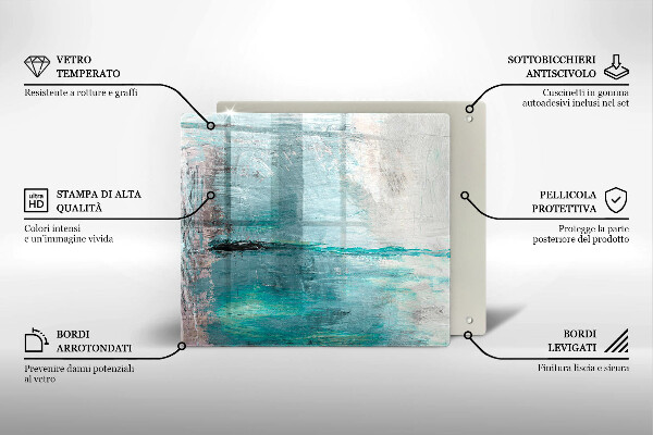 Stenska zaščitna plošča za štedilnik Pobarvaj abstrakcijsko ozadje