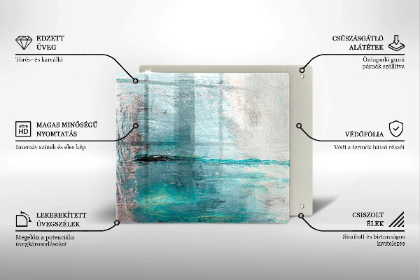 Stenska zaščitna plošča za štedilnik Pobarvaj abstrakcijsko ozadje