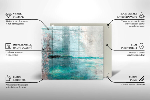 Stenska zaščitna plošča za štedilnik Pobarvaj abstrakcijsko ozadje