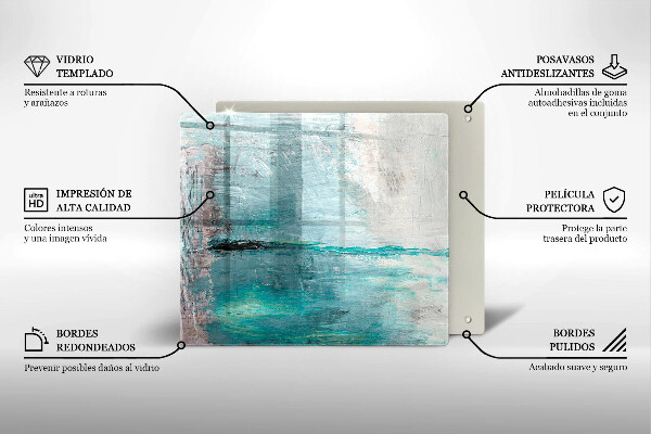 Stenska zaščitna plošča za štedilnik Pobarvaj abstrakcijsko ozadje