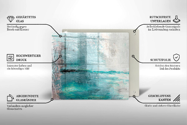 Stenska zaščitna plošča za štedilnik Pobarvaj abstrakcijsko ozadje