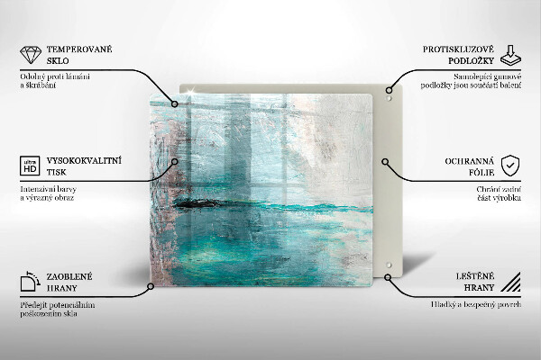 Stenska zaščitna plošča za štedilnik Pobarvaj abstrakcijsko ozadje