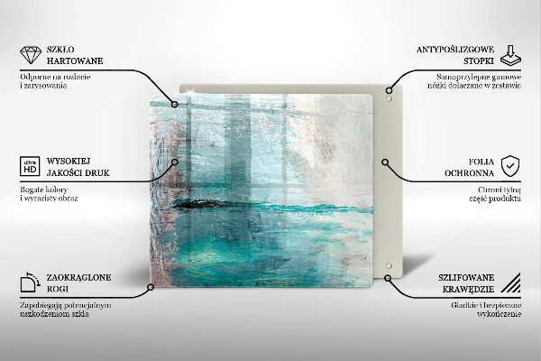 Stenska zaščitna plošča za štedilnik Pobarvaj abstrakcijsko ozadje