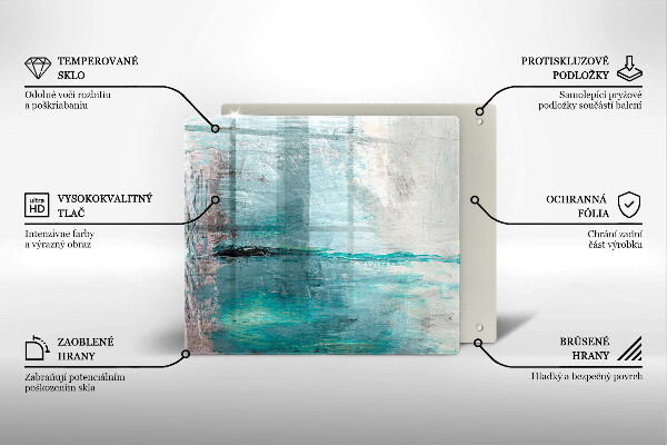 Stenska zaščitna plošča za štedilnik Pobarvaj abstrakcijsko ozadje